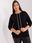 Czarna bawełniana bluza plus size - zdjęcie 2