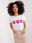 Biały t-shirt z haftem w kwiaty BASIC FEEL GOOD - zdjęcie 5