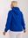 Kobaltowa bluza plus size z kieszenią z przodu - zdjęcie 2