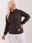 Ciemna khaki bawełniana bluza plus size z kapturem - zdjęcie 3
