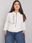 Ecru rozpinana bluza plus size Kaylee - zdjęcie 5