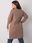 Brązowa bawełniana tunika plus size Eleasha - zdjęcie 3