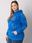 Ciemnoniebieska bluza plus size z aplikacją Adele - zdjęcie 2