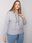 Szara melanżowa rozpinana bluza plus size Kaylee - zdjęcie 3