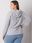 Szara melanżowa rozpinana bluza plus size Kaylee - zdjęcie 4