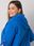 Ciemnoniebieska bluza plus size na suwak Zurich - zdjęcie 2