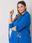 Ciemnoniebieska bluza plus size na suwak Zurich - zdjęcie 6