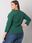 Ciemnozielona bluza plus size bez kaptura Pasadena - zdjęcie 4