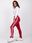 Bordowe legginsy Buzz - zdjęcie 4