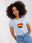 Jasnoniebieski damski t-shirt z haftem BASIC FEEL GOOD - zdjęcie 3