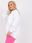 Biała dresowa bluza plus size bez kaptura Harmony - zdjęcie 5