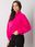Fuksjowa bluza basic Simae - zdjęcie 4