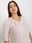 Jasnoróżowa wizytowa bluzka plus size z koronką - zdjęcie 4