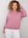 Brudnoróżowa bluza plus size z bawełny Donna - zdjęcie 5