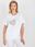 Biały lużny t-shirt plus size z nadrukiem - zdjęcie 4
