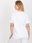 Biały lużny t-shirt plus size z nadrukiem - zdjęcie 2