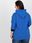 Ciemnoniebieska bluza plus size z kieszeniami - zdjęcie 2