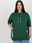 Ciemnozielona bluza plus size z zamkiem na plecach - zdjęcie 4