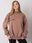 Jasnobrązowa ocieplana bluza oversize Kelly - zdjęcie 4