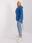 Ciemnoniebieska dresowa bluza plus size z napisami - zdjęcie 3