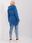 Ciemnoniebieska dresowa bluza plus size z napisami - zdjęcie 4