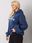 Ciemnoniebieska ocieplana bluza oversize z kapturem Alice - zdjęcie 3