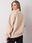 Beżowa ocieplana bluza oversize Kelly - zdjęcie 2
