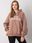 Jasnobrązowa ocieplana bluza oversize z kapturem Alice - zdjęcie 4