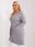 Szary sweter plus size z dzianiny - zdjęcie 3