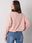 Brudnoróżowa bluza plus size bez kaptura Hariette - zdjęcie 4
