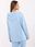 Jasnoniebieska damska bluza oversize z kapturem - zdjęcie 4