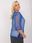 Niebieska elegancka bluzka plus size - zdjęcie 3