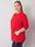 Czerwona bluza plus size bez kaptura Vincente - zdjęcie 3