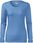 Koszulka z długim rękawem damska longsleeve błękitna SLIM 139 - zdjęcie 2