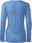 Koszulka z długim rękawem damska longsleeve błękitna SLIM 139 - zdjęcie 3