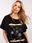 Calimera Czarny T-Shirt Oversize Z Nadrukiem W Kwiaty - zdjęcie 4