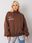 Ex Moda Brązowa Ocieplana Bluza Oversize Kelly - zdjęcie 4