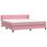 Łóżko typu Box Spring z materacami Różowy 180x220 cm Aksamit - zdjęcie 6