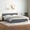 Łóżko typu Box Spring z materacem Ciemnoszary 180x220 cm - zdjęcie 4