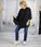 Elegancka koszula bluzka oversize ze stójką ANNA - zdjęcie 4