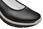 Włoskie Półbuty Baleriny IMAC 706100 1400/011 Black/Black Extra Wide Czarne - zdjęcie 4