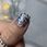 NAILSOFTHENIGHT Dream gel 02 - srebrny żel do zdobień z heksagonami i brokatem, 5 g - zdjęcie 4