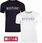 T-shirt męski Koszulka okrągły dekolt Mustang Zestaw Biała Czarna roz. L - zdjęcie 4