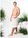 Kilt frotte z kieszenią wiązany OEKO-TEX® YEYE Made in Nature S/M Biały - zdjęcie 6