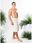 Kilt frotte z kieszenią wiązany OEKO-TEX® YEYE Made in Nature S/M Ecru - zdjęcie 2