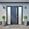 Zakito Home Donica Ogrodowa Stalowa 30X26X75cm Czarna Zh851154 - zdjęcie 6