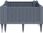 Zakito Home Donica Ogrodowa Rattanowa 42,5X42,5X28,5cm Szara Zh368004 - zdjęcie 3