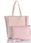 Torebka shopper damska | Różowa | Duża | Saszetka | 2w1 - zdjęcie 6