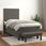 Zakito Home Łóżko Kontynentalne Aksamitne 203X90X118Cm Ciemnoszary (Zh3137702) - zdjęcie 4