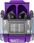 Słuchawki Transformers TWS MG-C03 fioletowe (70438) - zdjęcie 1